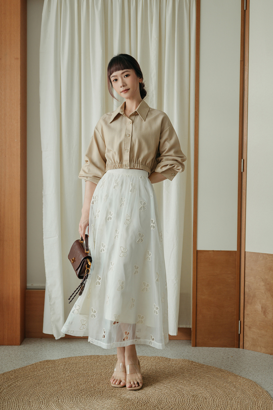 HETTY HIGH WAISTED SKIRT (BUTTERFLY)