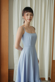 HANNE CAMI RUFFLES DRESS (PERIWINKLE)
