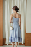 HANNE CAMI RUFFLES DRESS (PERIWINKLE)