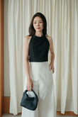 TIRZAH HALTER NECK CROP TOP (BLACK)