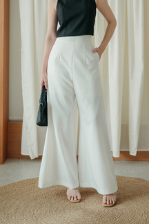 TECLA HIGH WAISTED PALAZZO (WHITE)