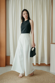 TECLA HIGH WAISTED PALAZZO (WHITE)