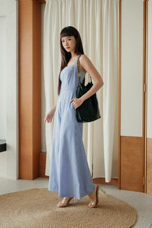 FRANCLIA WIDE LEG JUMPSUIT (BLUE STRIPE)