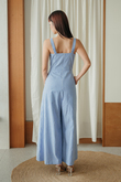 FRANCLIA WIDE LEG JUMPSUIT (BLUE STRIPE)