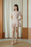 TANYA ROUND NECK PLAYSUIT (PINK) TANYA ROUND NECK PLAYSUIT (PINK)