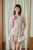 TANYA ROUND NECK PLAYSUIT (PINK) TANYA ROUND NECK PLAYSUIT (PINK)