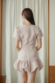 TANYA ROUND NECK PLAYSUIT (PINK) TANYA ROUND NECK PLAYSUIT (PINK)
