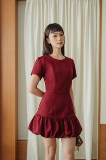 TANYA ROUND NECK PLAYSUIT (RED)