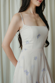 TIFFY CASCADING RUFFLES DRESS (FLORAL)