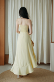 TIFFY CASCADING RUFFLES DRESS (YELLOW)