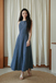 KRISTEN ROUND NECK MAXI DRESS (DARK BLUE)