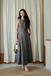 KRISTEN ROUND NECK MAXI DRESS (GREYISH BROWN)