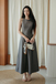 KRISTEN ROUND NECK MAXI DRESS (GREYISH BROWN)