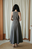 KRISTEN ROUND NECK MAXI DRESS (GREYISH BROWN) KRISTEN ROUND NECK MAXI DRESS (GREYISH BROWN)
