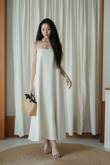SAMMY LOOSE CAMISOLE DRESS (CREAM)