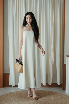 SAMMY LOOSE CAMISOLE DRESS (CREAM)