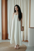 SAMMY LOOSE CAMISOLE DRESS (CREAM)