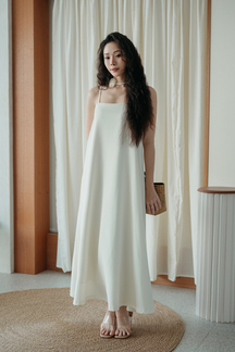 SAMMY LOOSE CAMISOLE DRESS (CREAM)