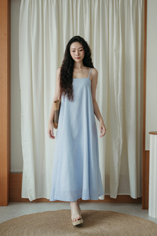SAMMY LOOSE CAMISOLE DRESS (BLUE STRIPE)