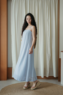 SAMMY LOOSE CAMISOLE DRESS (BLUE STRIPE)