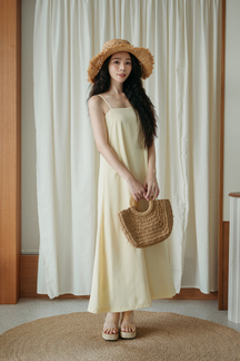 SAMMY LOOSE CAMISOLE DRESS (LIGHT YELLOW)