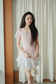IRELYNN RIBBON TOP (PINK)