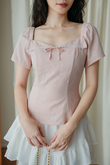 IRELYNN RIBBON TOP (PINK)