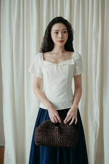 IRELYNN RIBBON TOP (CREAM)
