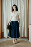 IRELYNN RIBBON TOP (CREAM)