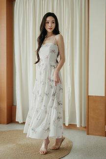 SHANTELLE CAMI TIERED DRESS (FLORAL) 