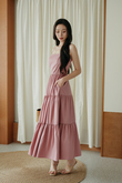 SHANTELLE CAMI TIERED DRESS (PINK) 