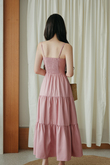 SHANTELLE CAMI TIERED DRESS (PINK) 