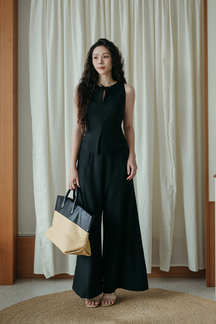 VESPER RIBBON TOP (BLACK)