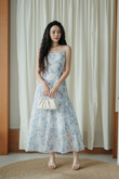 VENESSIA CAMI MIDAXI DRESS (BLUE FLORAL) VENESSIA CAMI MIDAXI DRESS (BLUE FLORAL)