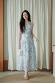 VENESSIA CAMI MIDAXI DRESS (BLUE FLORAL) VENESSIA CAMI MIDAXI DRESS (BLUE FLORAL)
