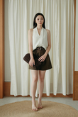 WALLKER V-NECK SHIFT TOP (CREAM)