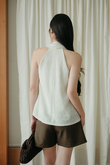 WALLKER V-NECK SHIFT TOP (CREAM)