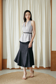 WALLKER V-NECK SHIFT TOP (GREY) WALLKER V-NECK SHIFT TOP (GREY)