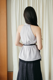 WALLKER V-NECK SHIFT TOP (GREY) WALLKER V-NECK SHIFT TOP (GREY)