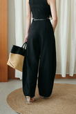  MICHAEL BARREL MID WAIST PANTS (BLACK)