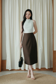 NIVA ROUND NECK CROP TOP (WHITE) NIVA ROUND NECK CROP TOP (WHITE)