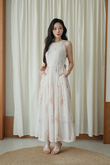 KATY ROUND NECK TIERED DRESS (FLORAL) KATY ROUND NECK TIERED DRESS (FLORAL)