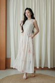 KATY ROUND NECK TIERED DRESS (FLORAL) KATY ROUND NECK TIERED DRESS (FLORAL)