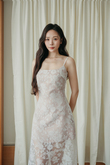 BRITNEY CAMISOLE DRESS (WHITE FLORAL) BRITNEY CAMISOLE DRESS (WHITE FLORAL)