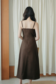 BRITNEY CAMISOLE DRESS (BROWN) BRITNEY CAMISOLE DRESS (BROWN)