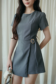CARLYN CROSSOVER PLAYSUIT (GREY) 