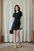 CARLYN CROSSOVER PLAYSUIT (BLACK) CARLYN CROSSOVER PLAYSUIT (BLACK)