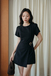 CARLYN CROSSOVER PLAYSUIT (BLACK) 