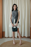 SAWYER HIGH COLLAR TOP (GREY) SAWYER HIGH COLLAR TOP (GREY)
