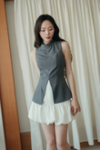 SAWYER HIGH COLLAR TOP (GREY) SAWYER HIGH COLLAR TOP (GREY)